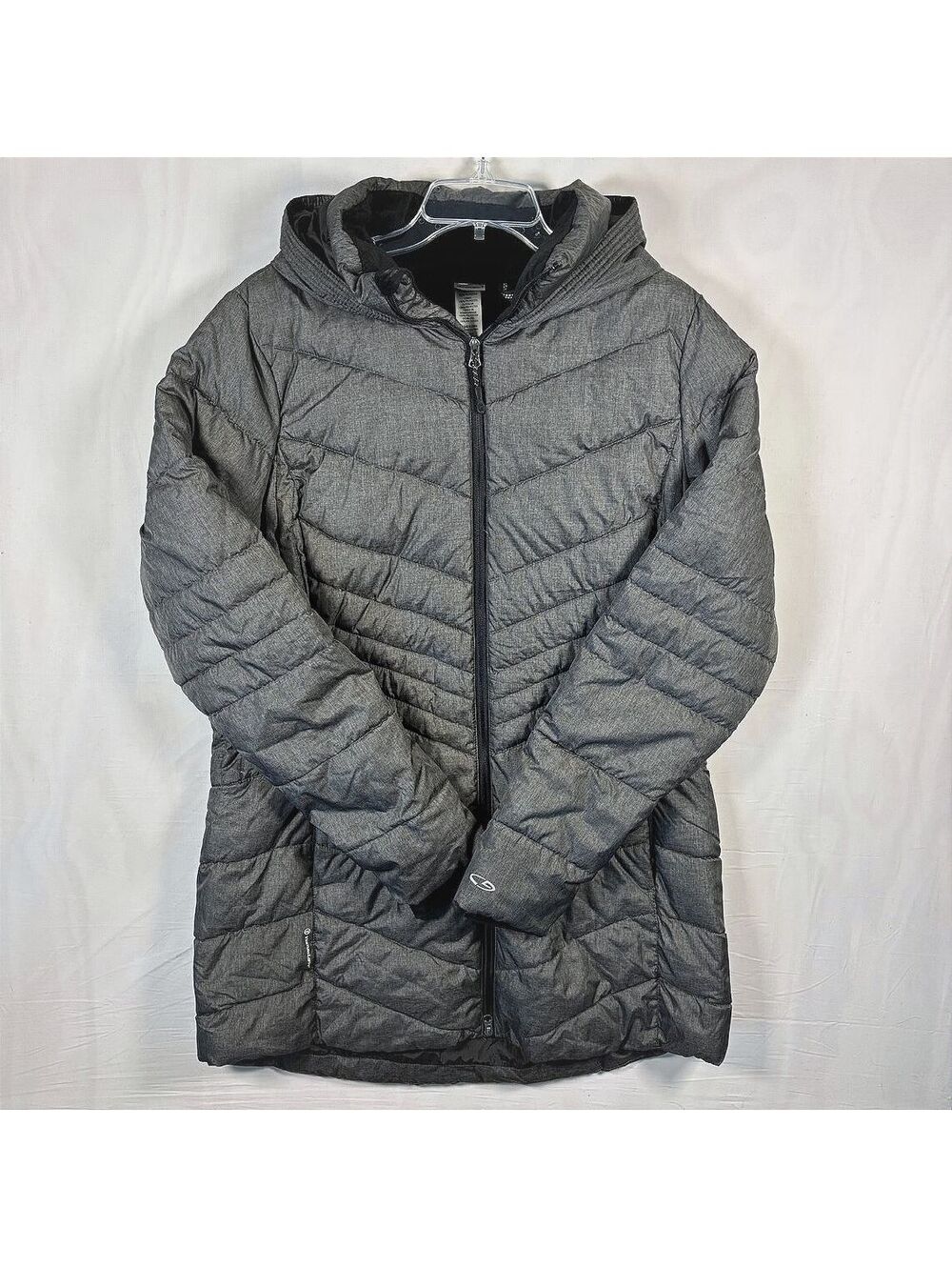 Champion VentureLoft C9 Women's Puffer Jacket Long Hooded Quilted Full Zip XL